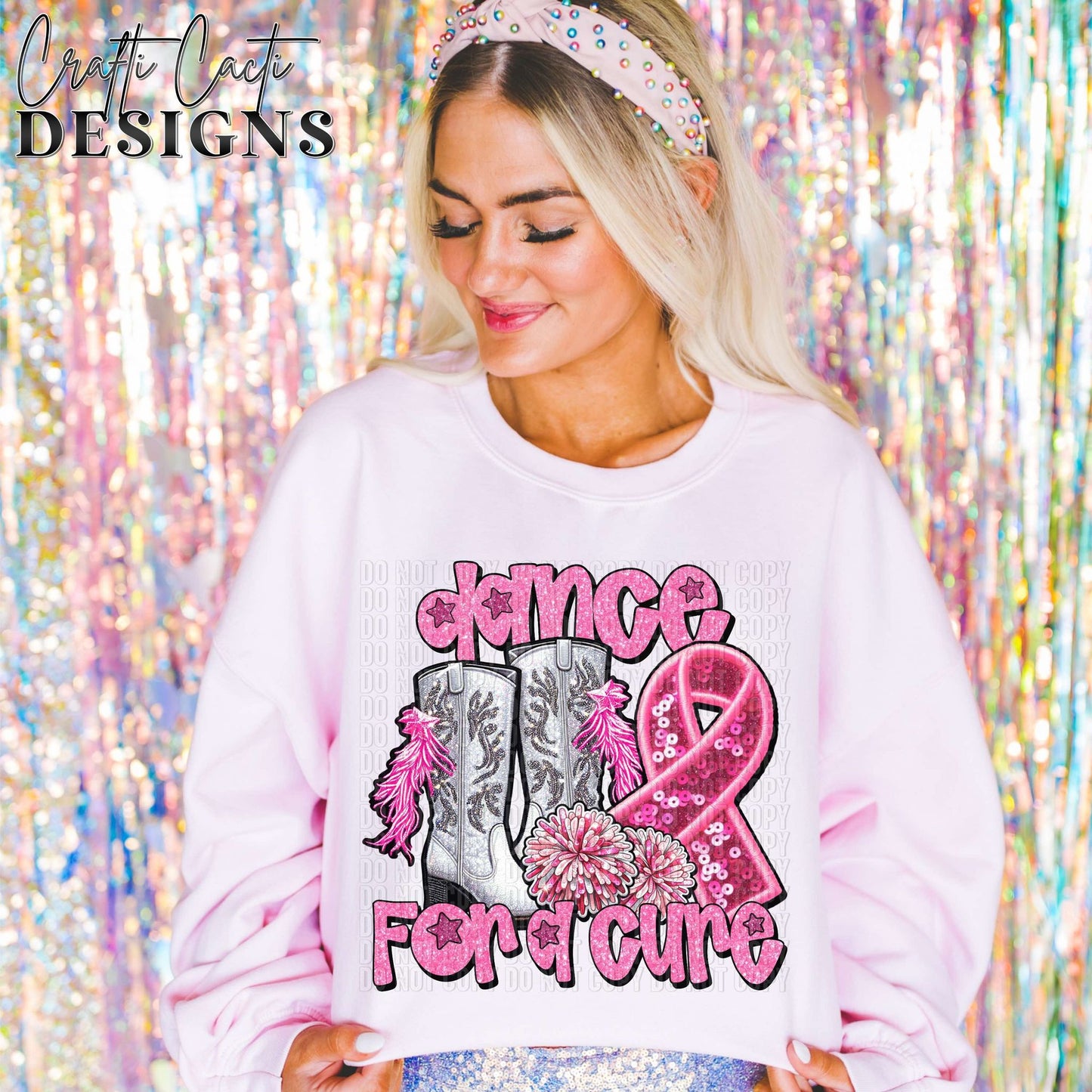 Dance for a Cure Faux Embroidery Digital Download