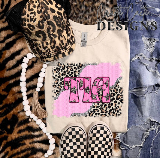 Tia Pink Leopard Stars Digital Download