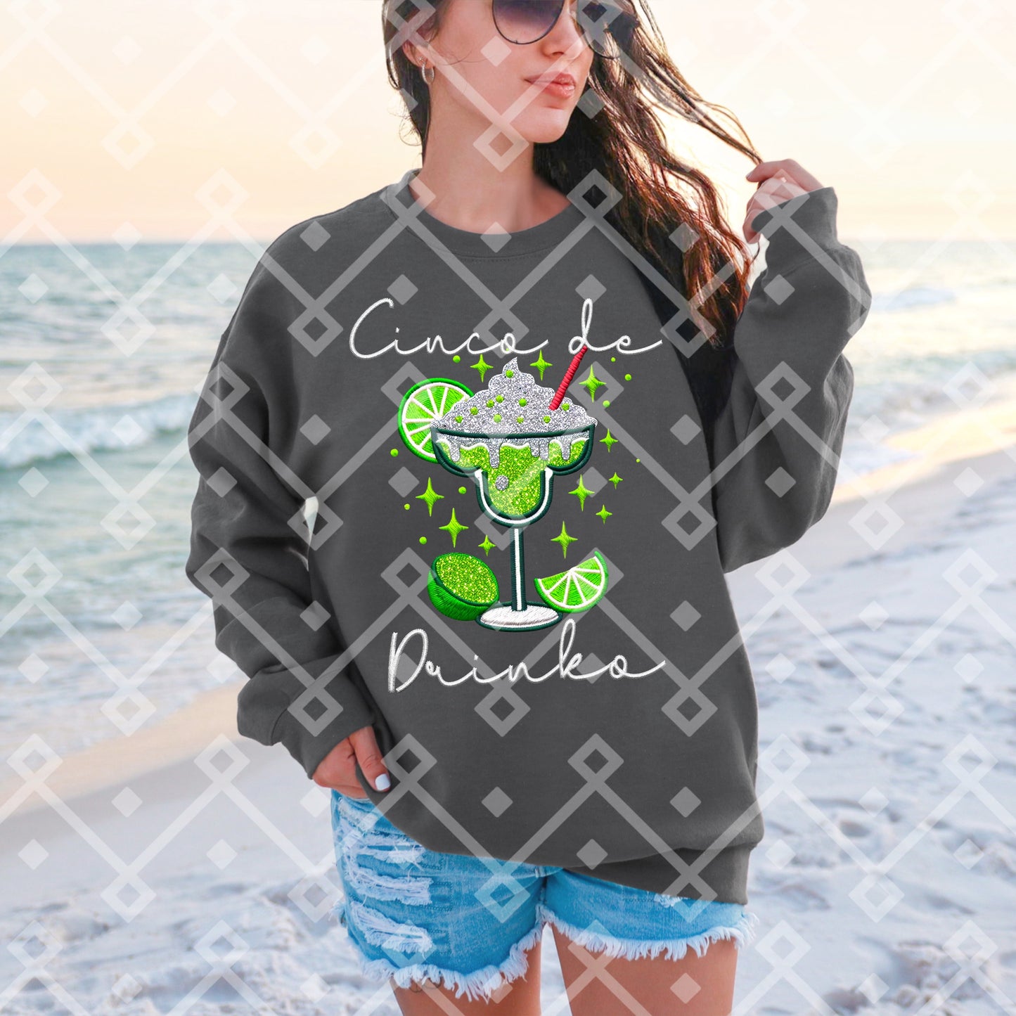 Cinco De Drinko - Both Pink & White Font Included - Digital Download