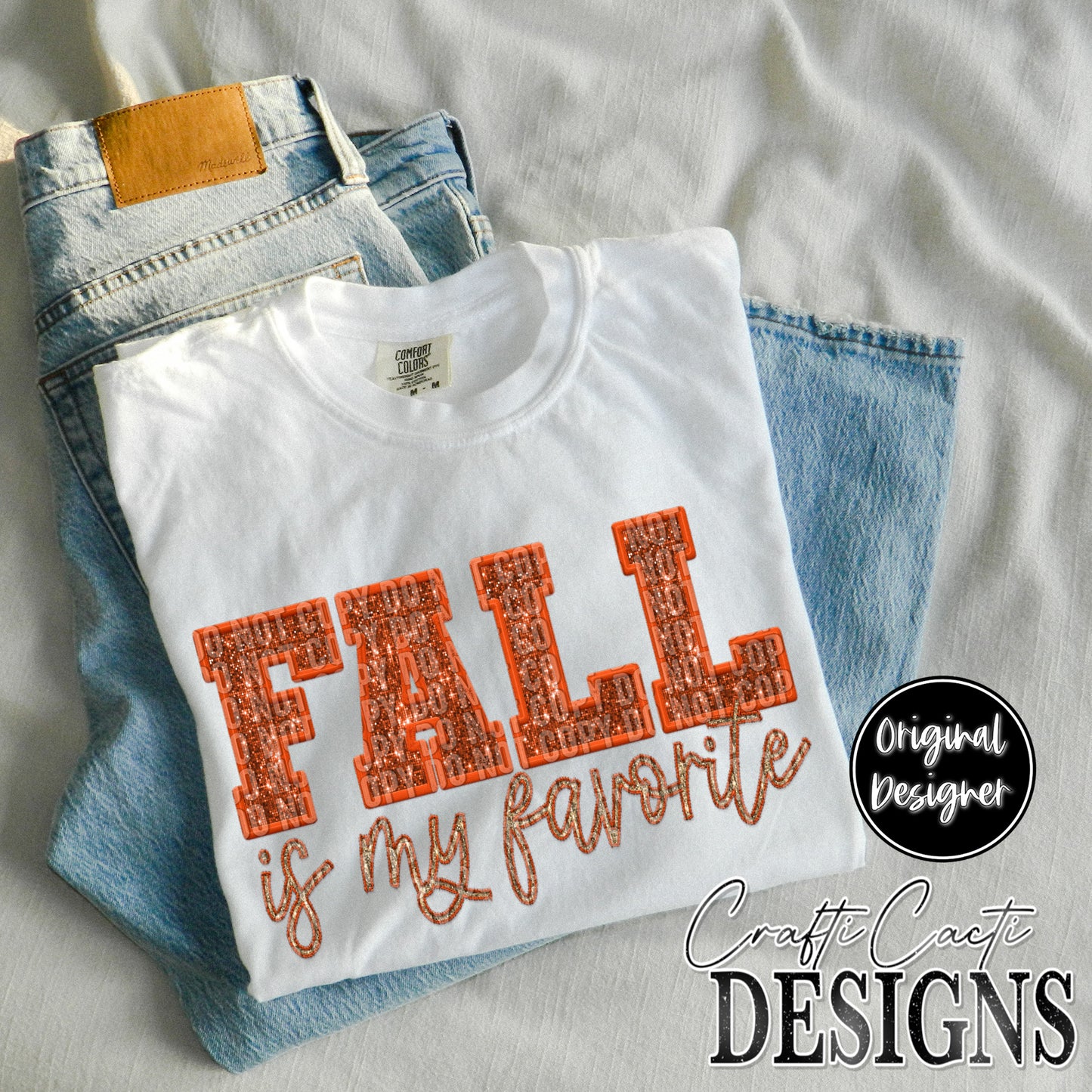 Fall Is My Favorite Sequin Embroidery Digital Download