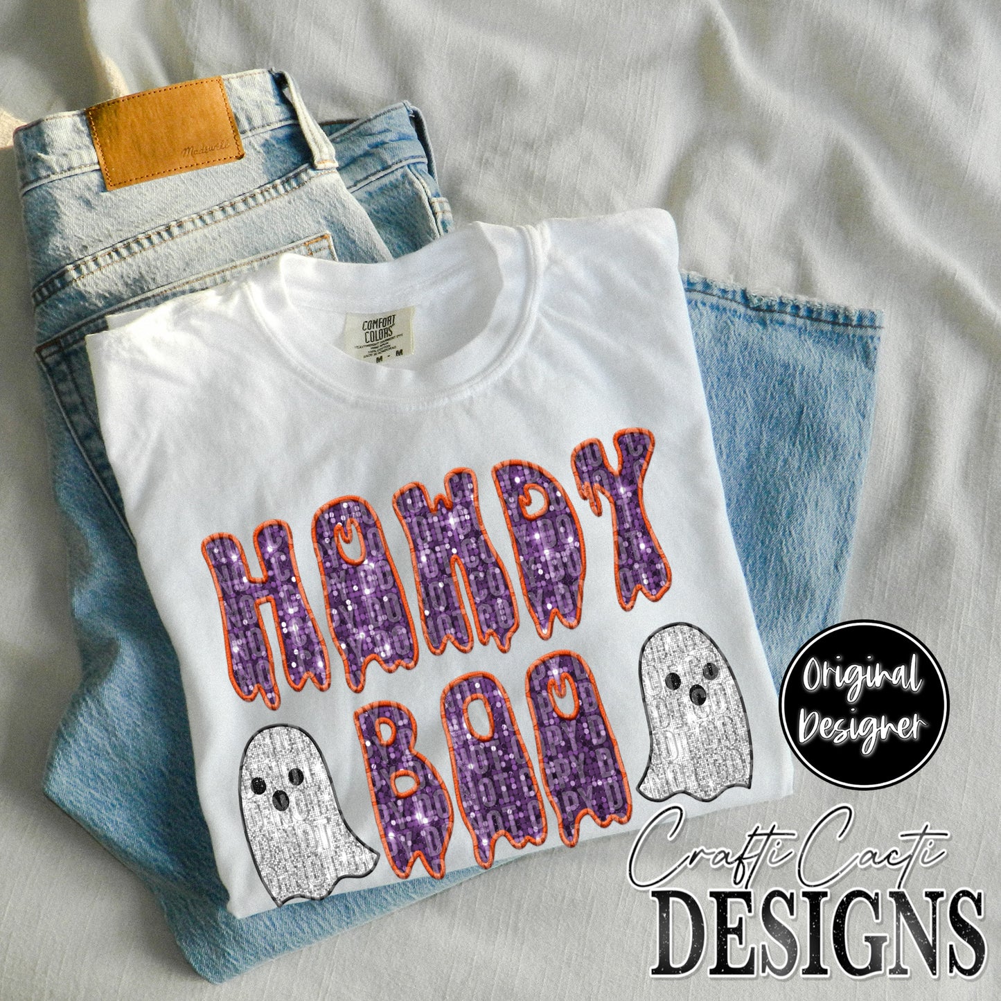 Howdy Boo Sequin Embroidery Digital Download