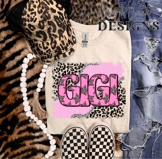 Gigi Pink Leopard Stars Digital Download