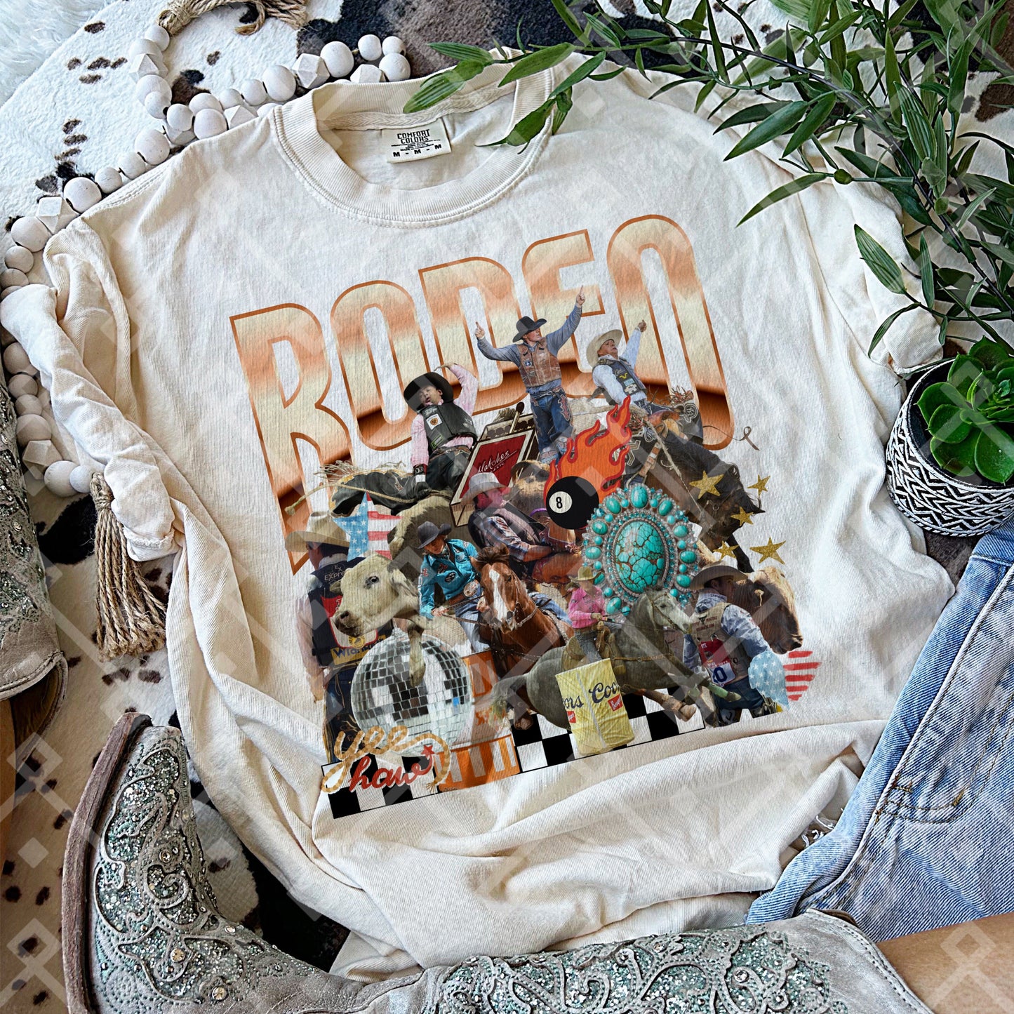 Rodeo Collage - 2 Color Options - Digital Download