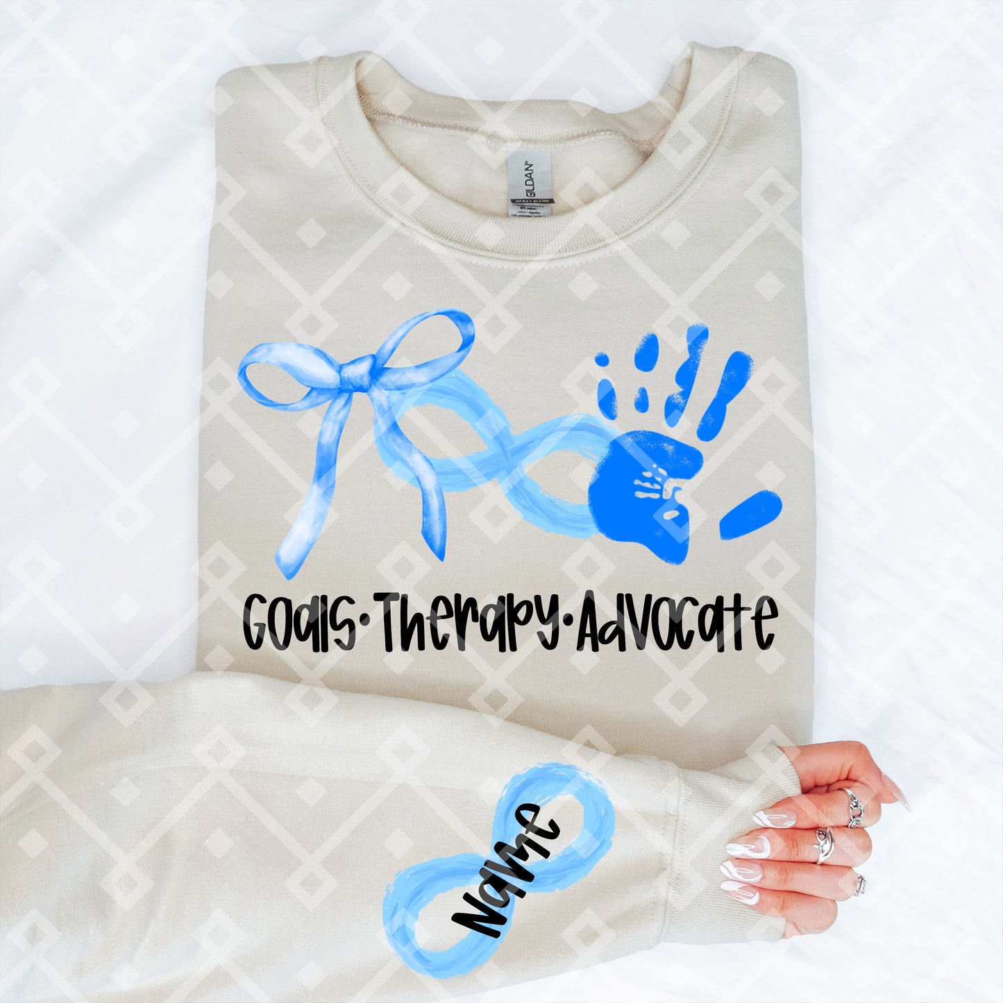 Goals • Therapy • Advocate - Puzzle + Infinity Option w/ Sleeve Design Included - Digital Download