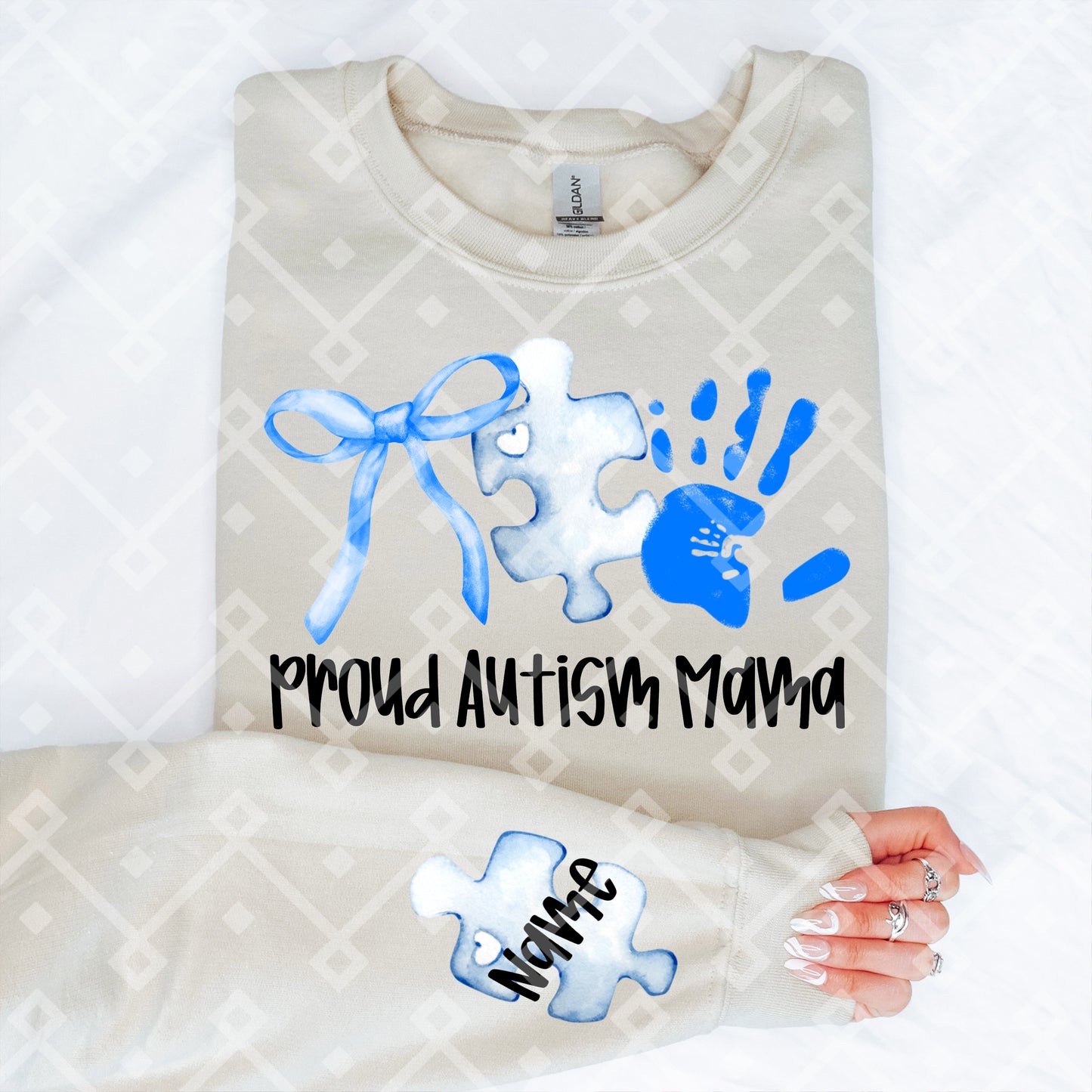 Proud Autism Mama - Puzzle + Infinity Option w/ Sleeve Design Included - Digital Download