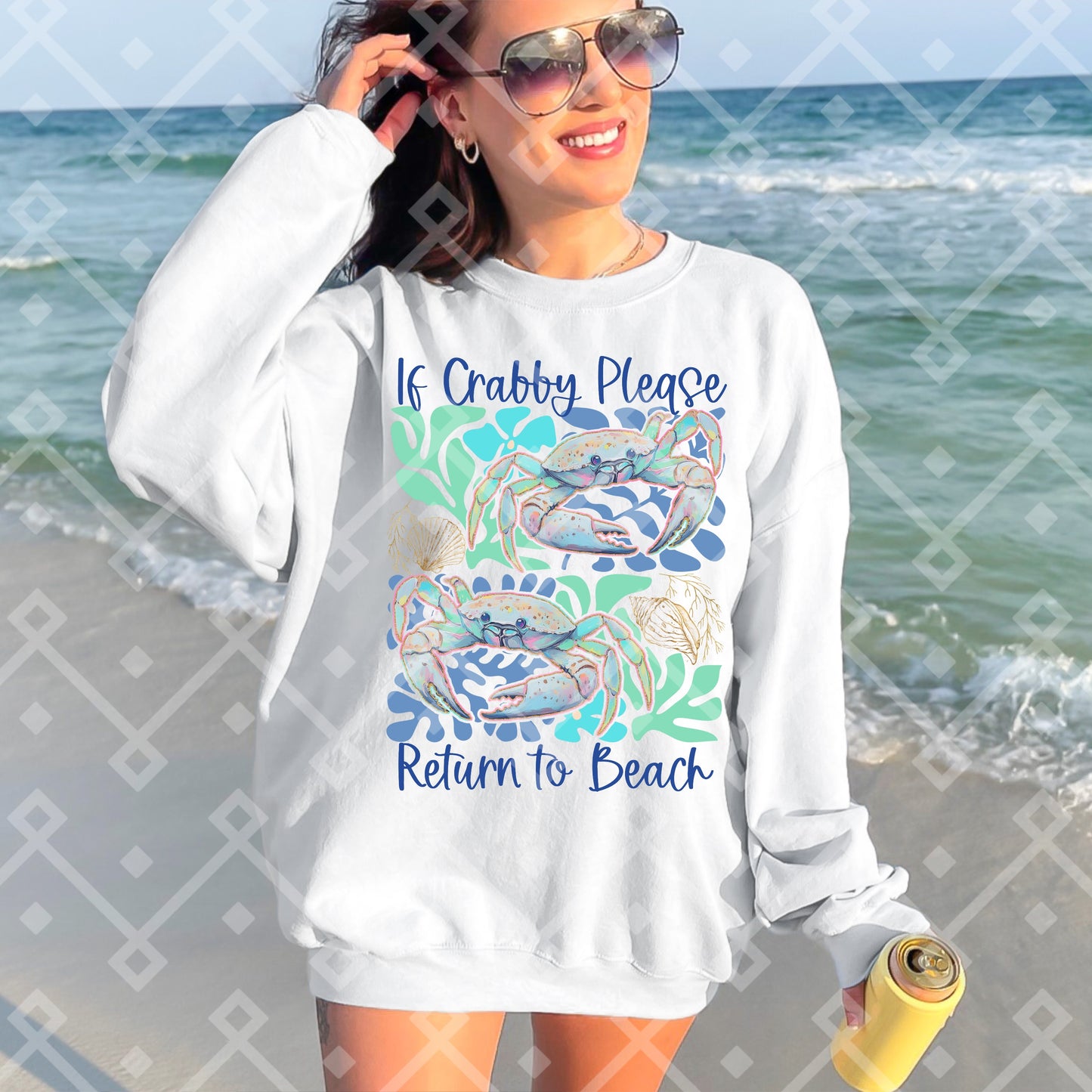 If Crabby Please Return To The Beach Digital Download