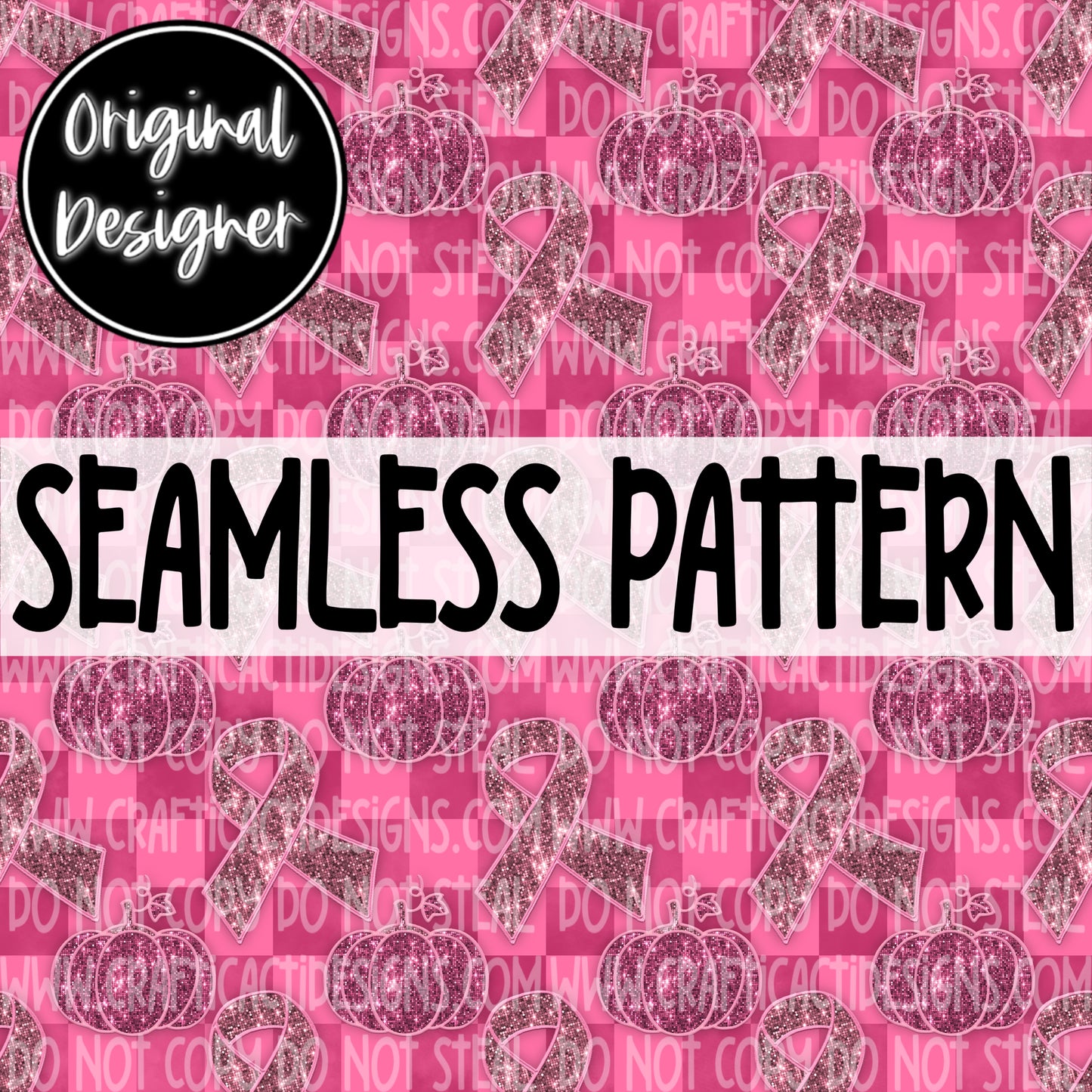 In October We Wear Pink Seamless Digital Download