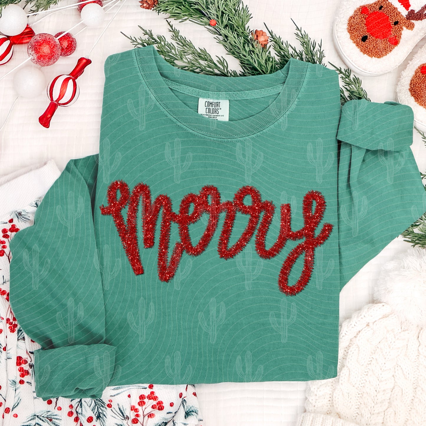 Merry Faux Tinsel Digital Download