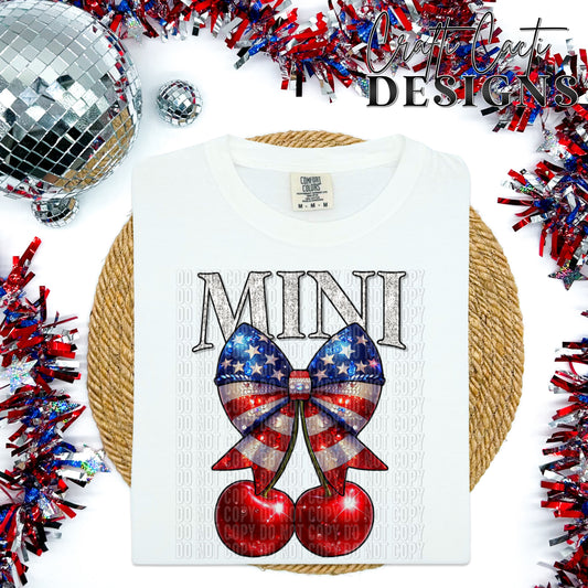 Mini Patriotic Coquette Bow Digital Download