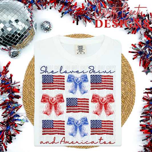 She Loves Jesus and America Too Digital Download