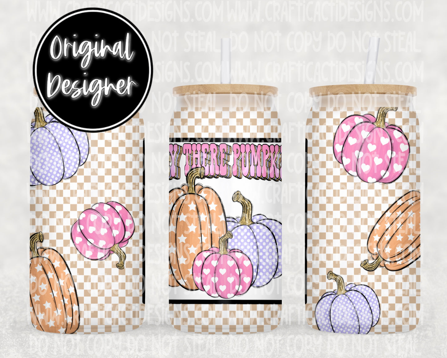 Hey There Pumpkin 16 oz Tumbler Wrap Digital Download