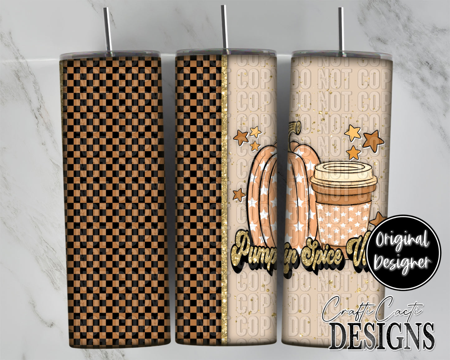 Pumpkin Spice Vibes Tumbler Wrap Digital Download