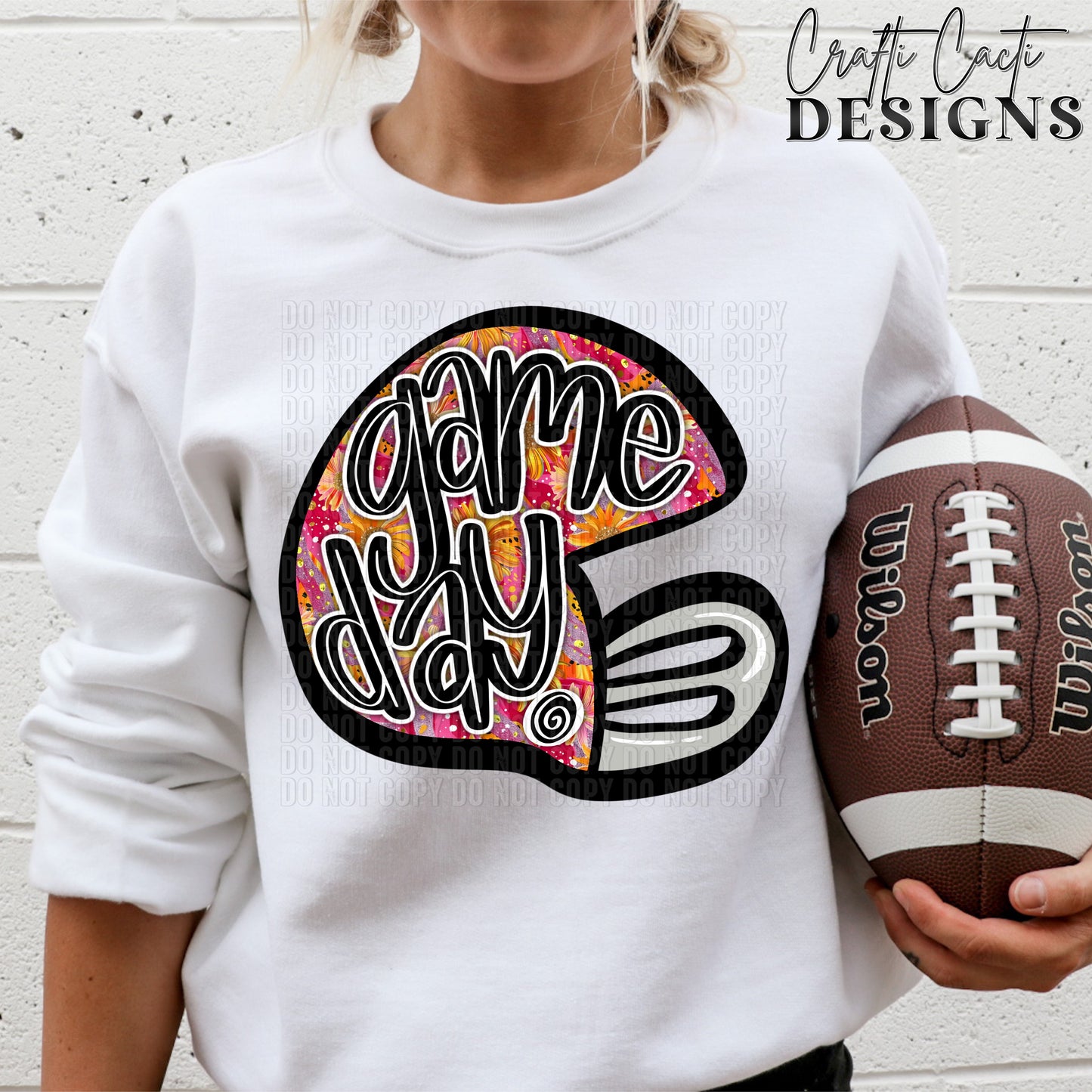 Floral Game Day Helmet Digital Download