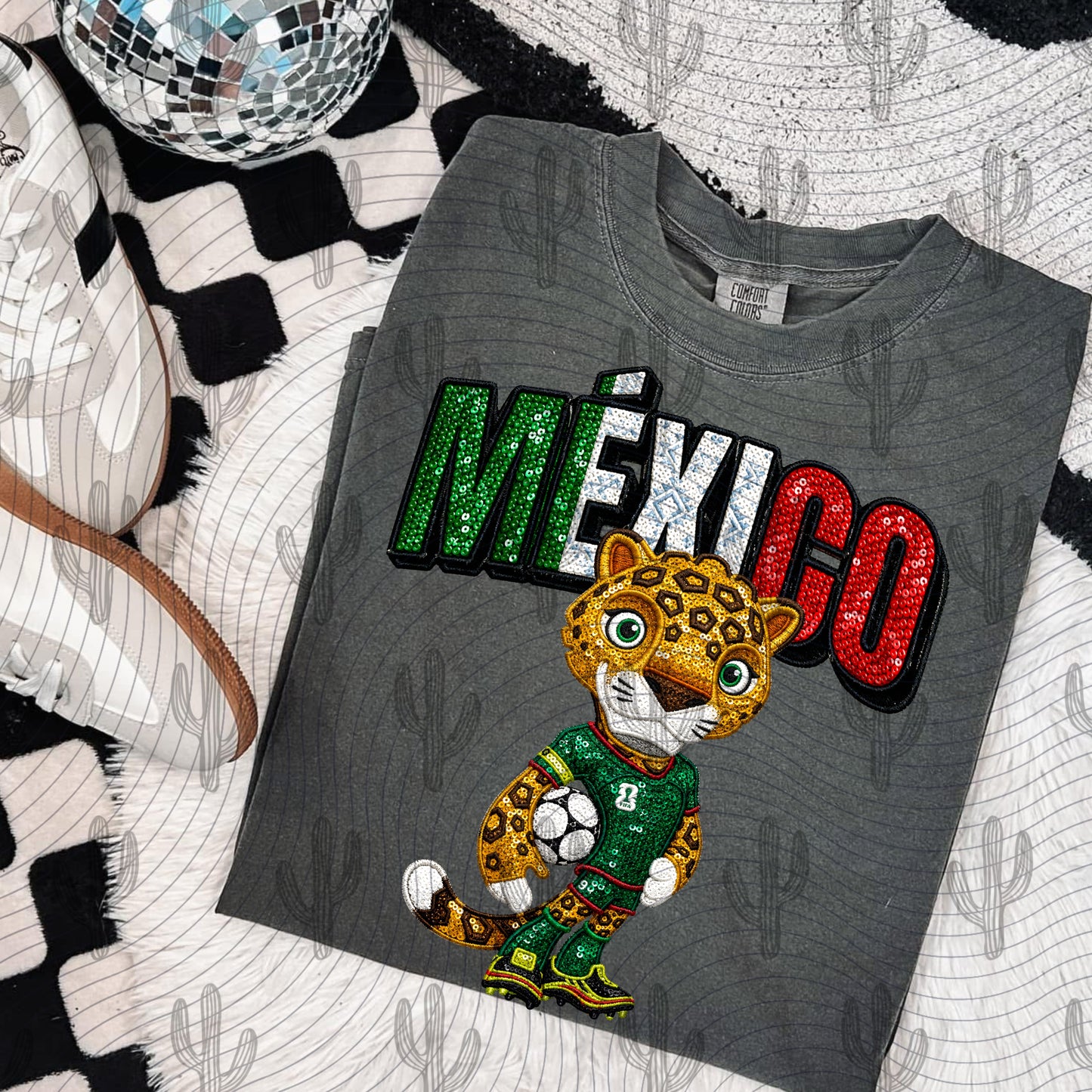 Mexico Zayu (With Floral & No Floral) - Faux Embroidery + Glitter Digital Download