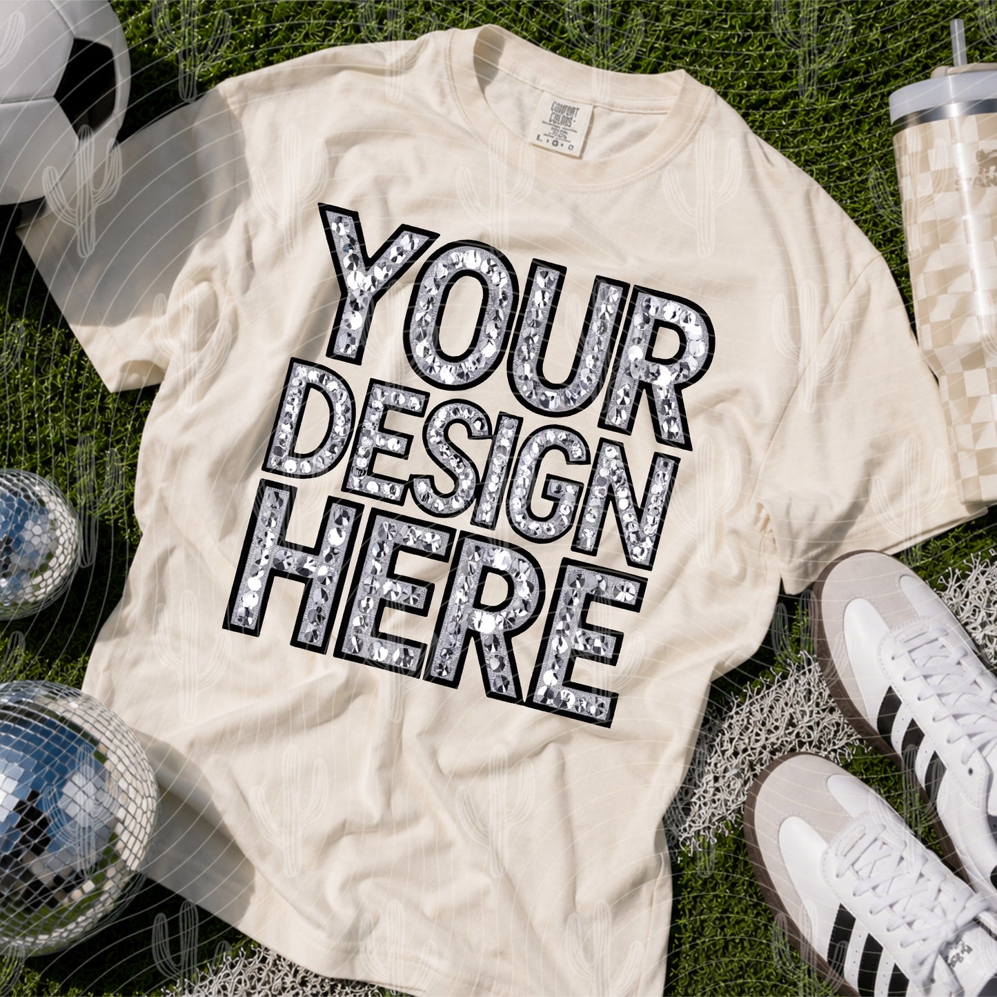 Ivory CC Tee Soccer Mock Up
