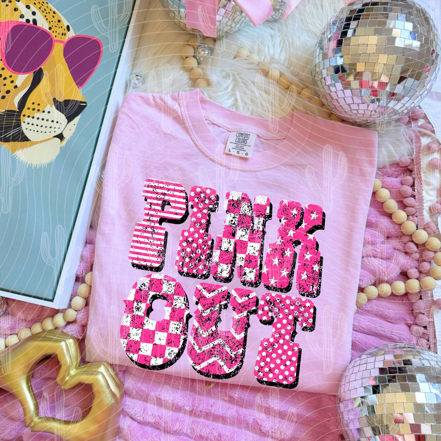 Pink Out Distressed - Digital Download