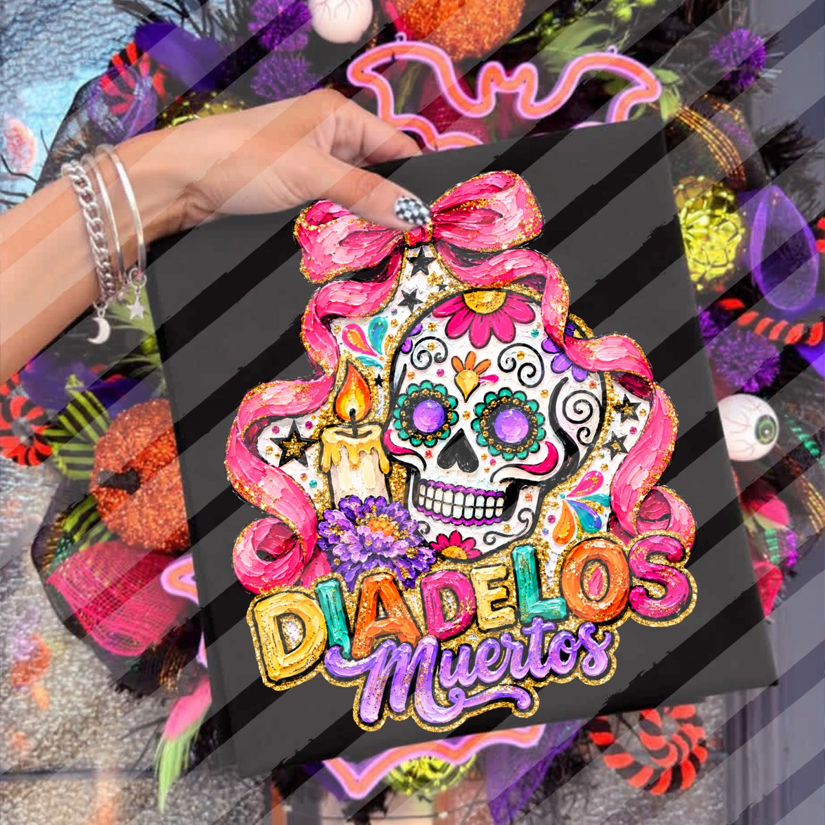 Dia De Los Muertos Faux Paint - Hispanic - Digital Download