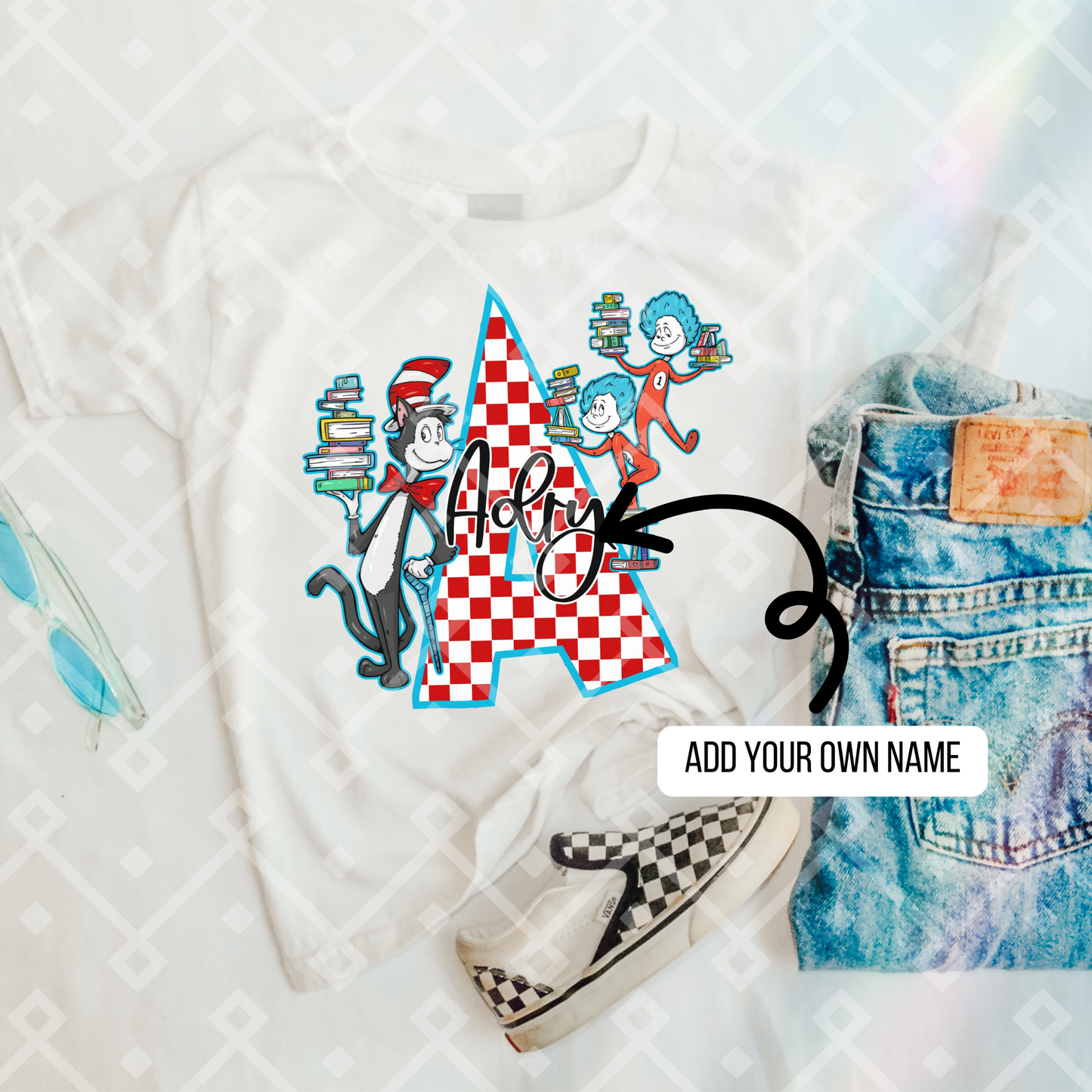 Seuss Alpha Set - Add Your Own Names - Digital Download