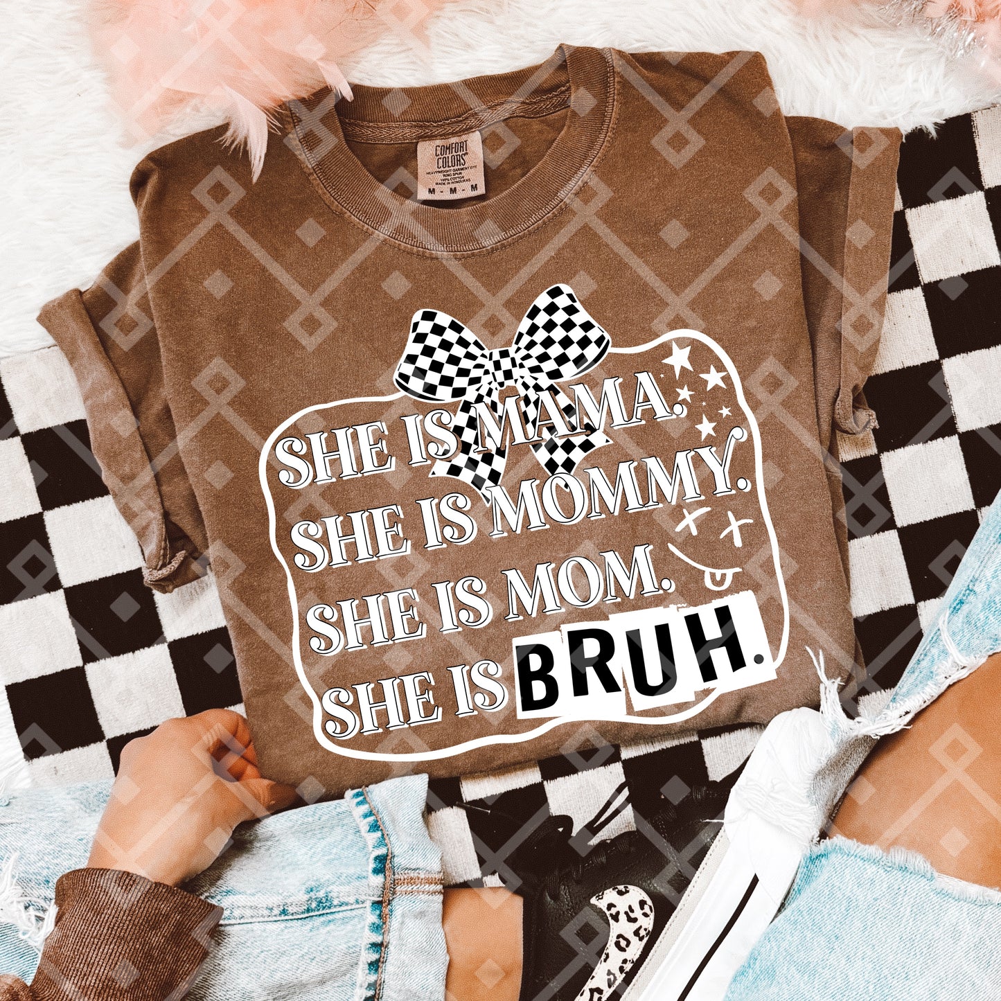 Mama Bruh - Black and White Font - Digital Download