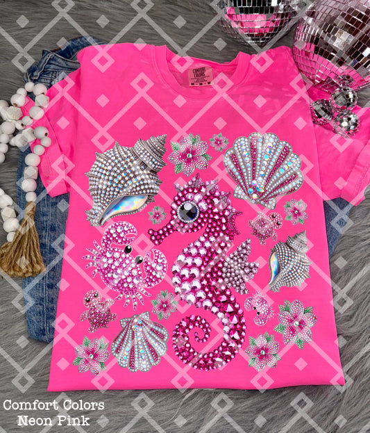 Rhinestone Under The Sea  - Faux Rhinestone - Digital Download