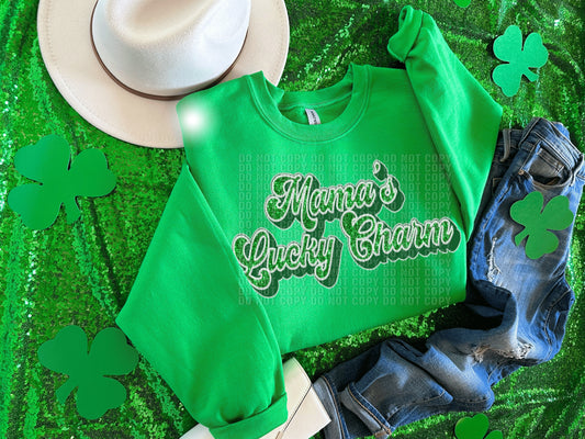 Mama’s Lucky Charm Faux Embroidery Digital Download