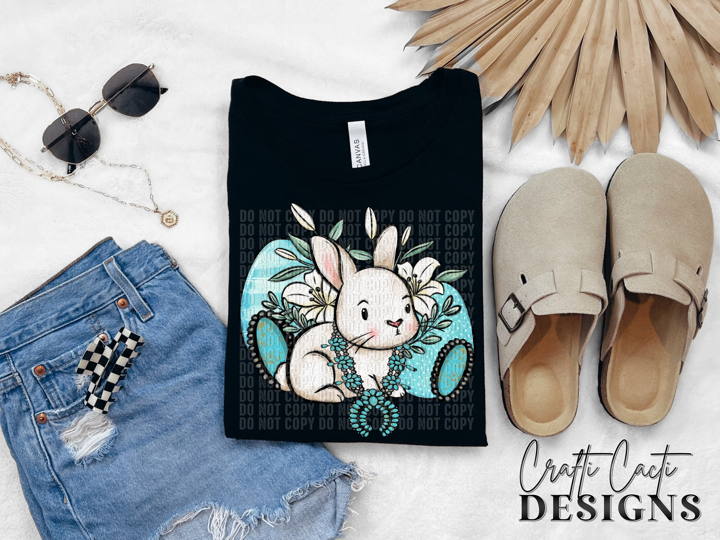 Turquoise Junkie Easter Bunny Digital Download