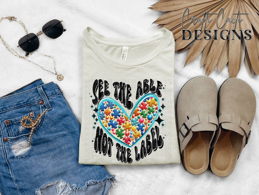 See The Able - Puzzle - Black Font Digital Download