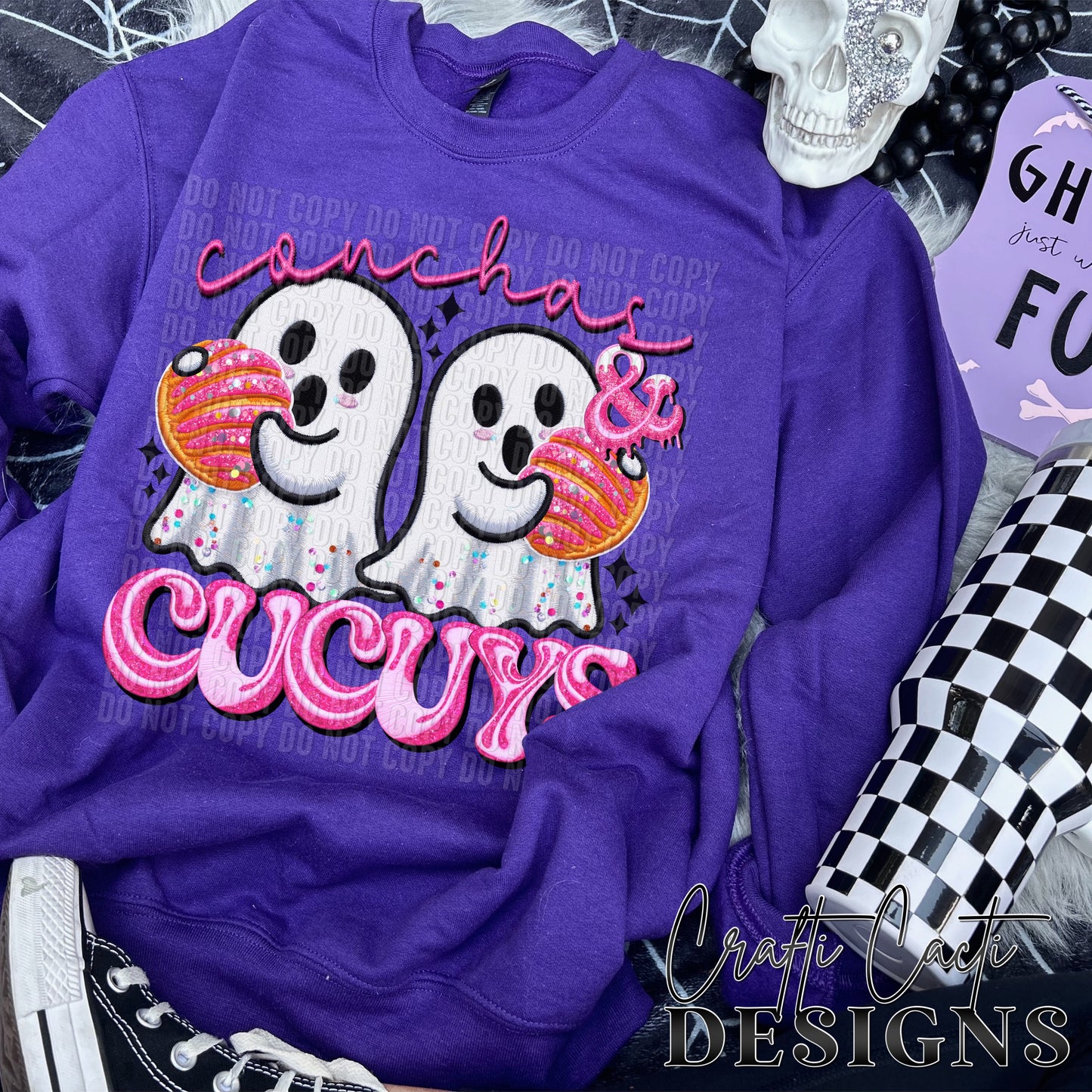 Conchas & Cucuys - Hispanic - Faux Embroidery - Digital Download