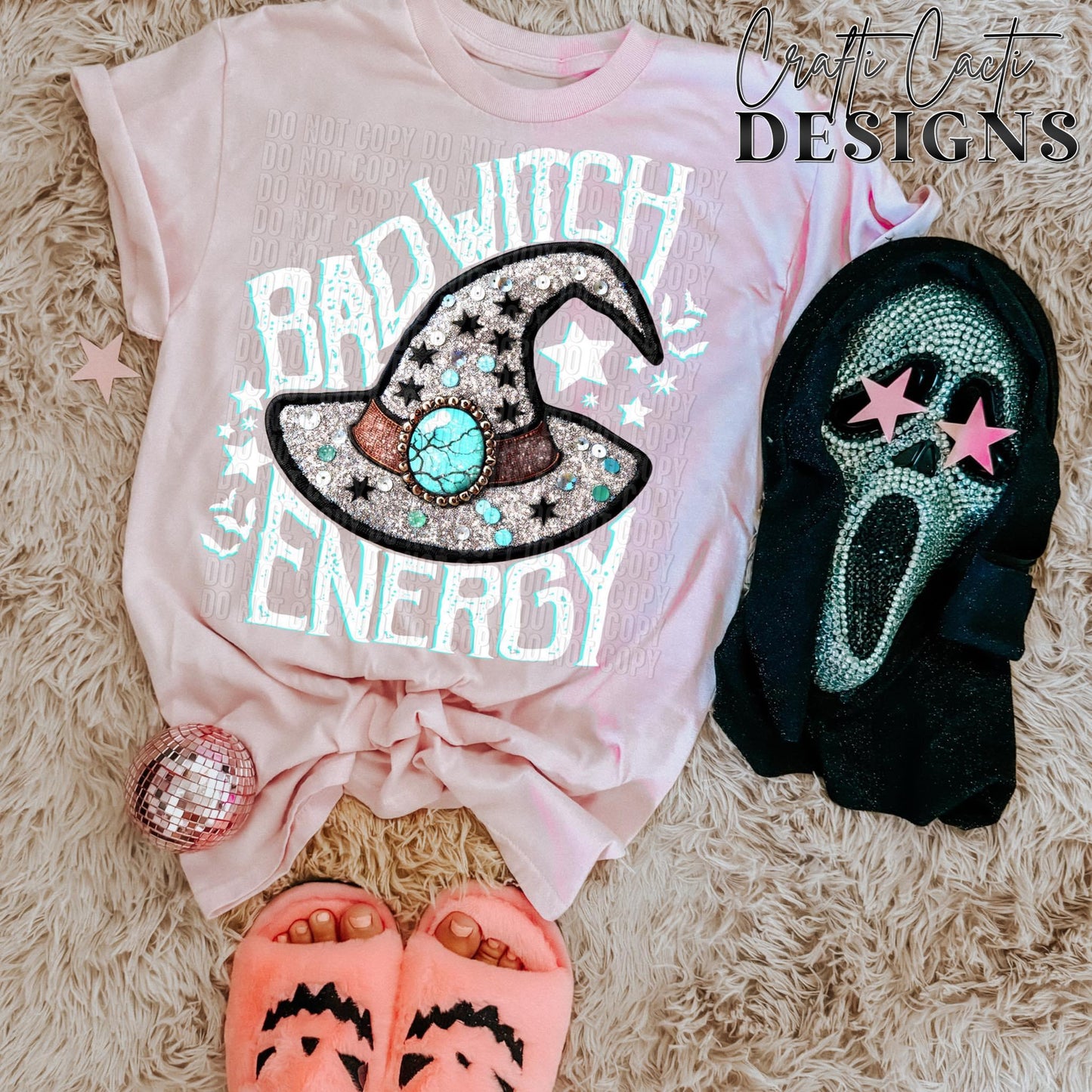 Bad Witch Energy Black & White - Digital Download