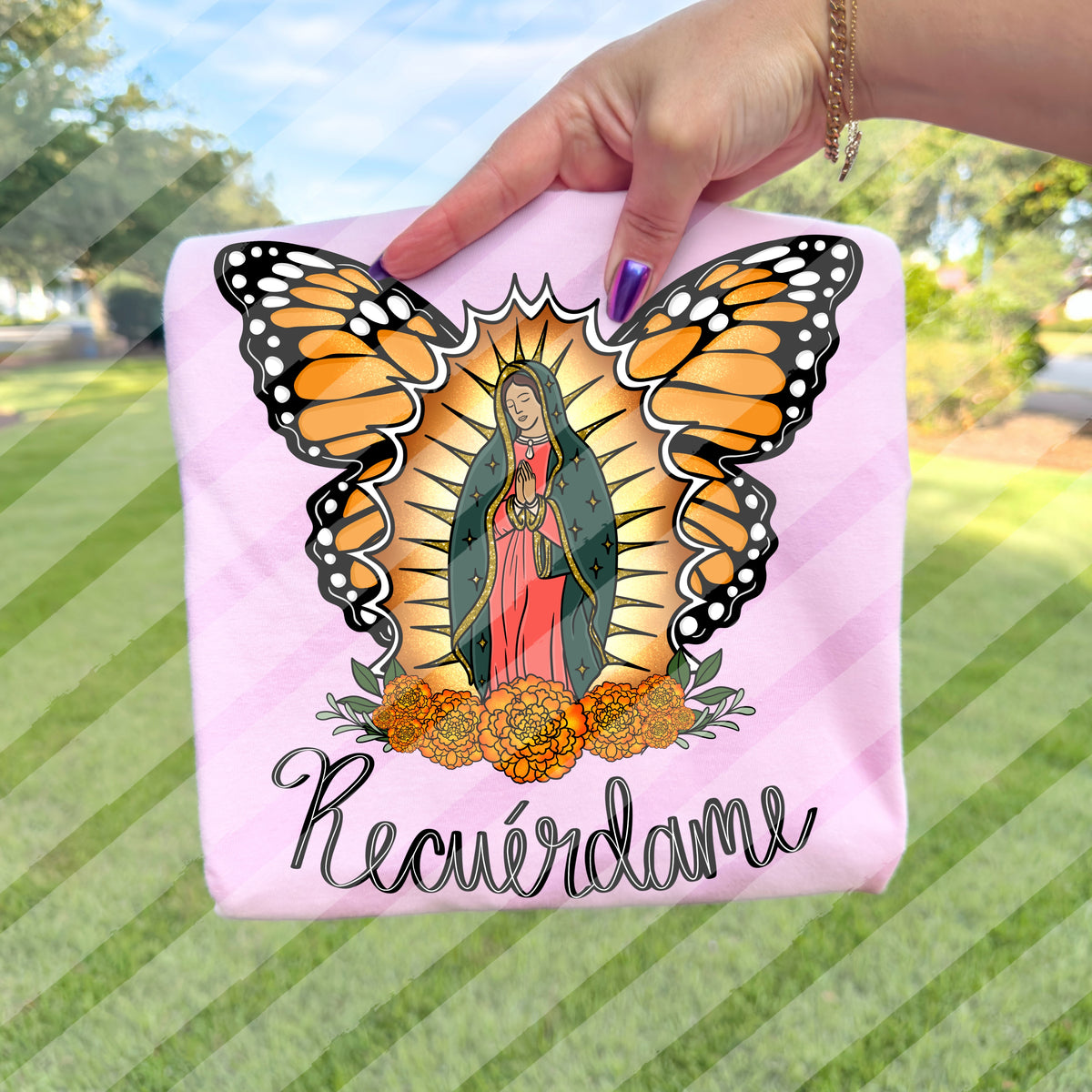 Virgin Mary Butterfly Recuérdame - Hispanic - Digital Download