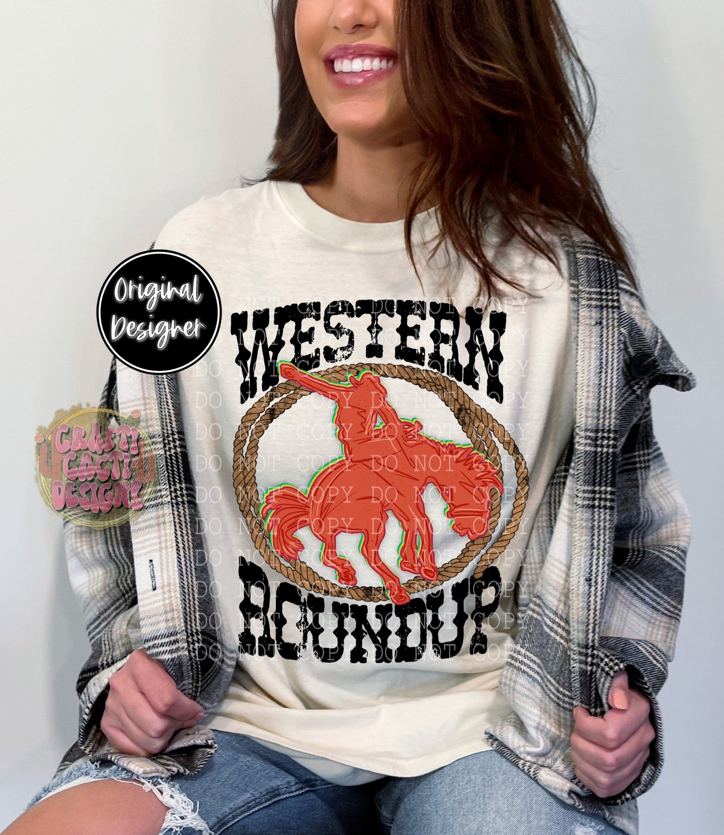 Red Western Roundup Digital Download