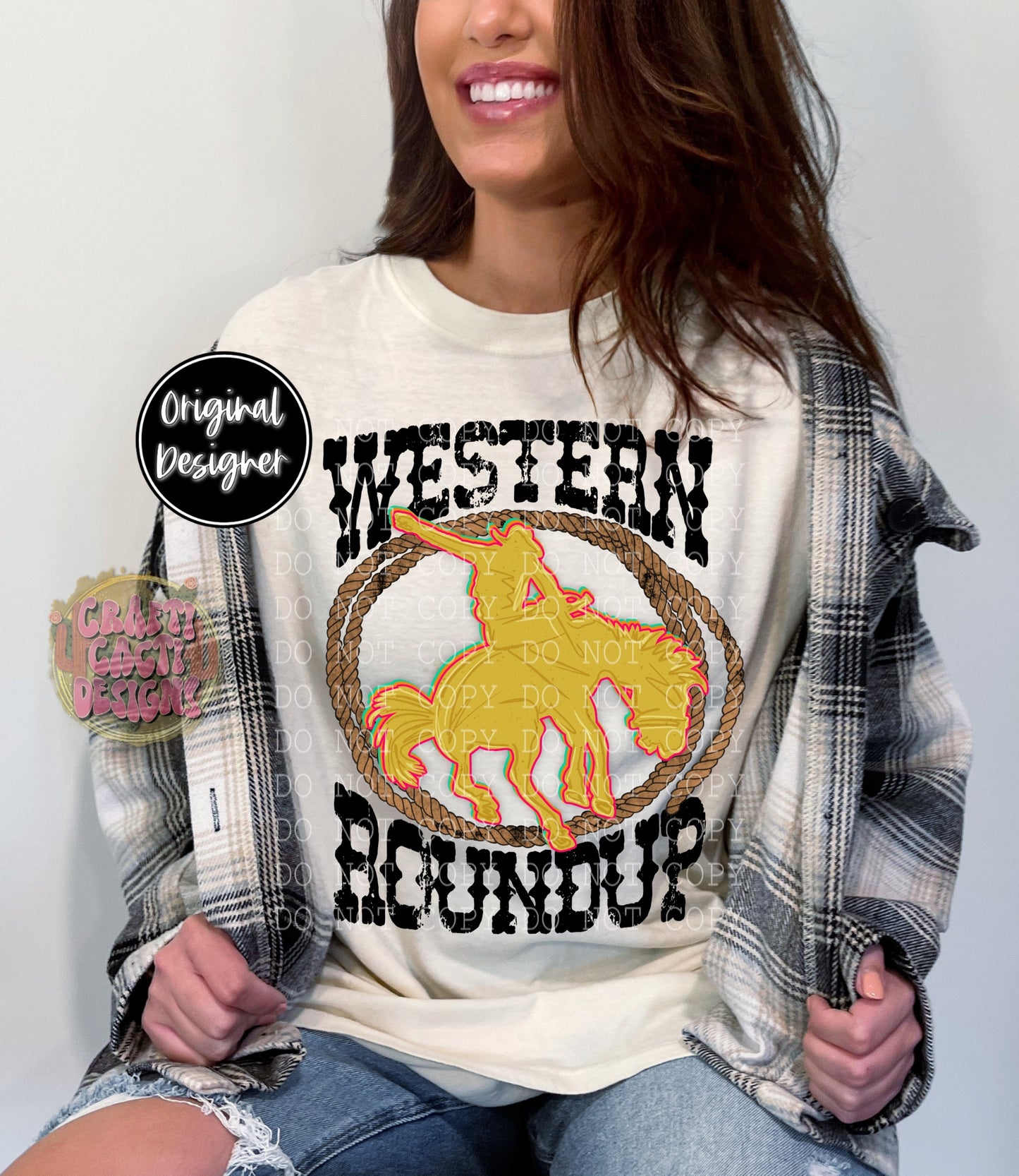 Yellow Western Roundup Digital Download