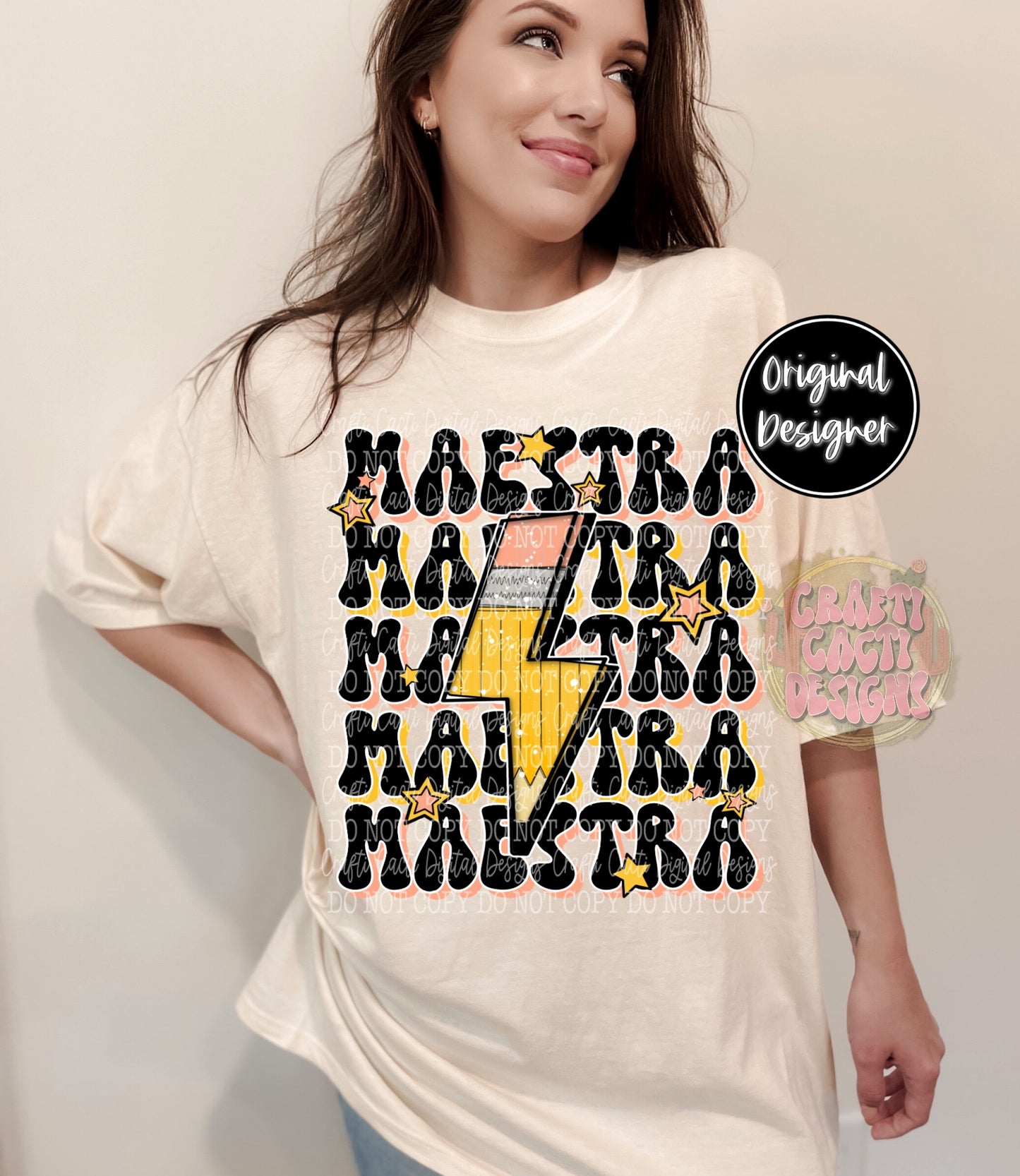 Maestra Retro Pencil Bolt Digital Download