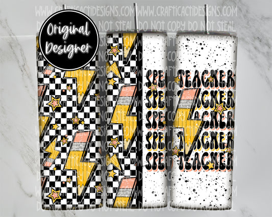 Sped Teacher Tumbler Wrap Digital Download
