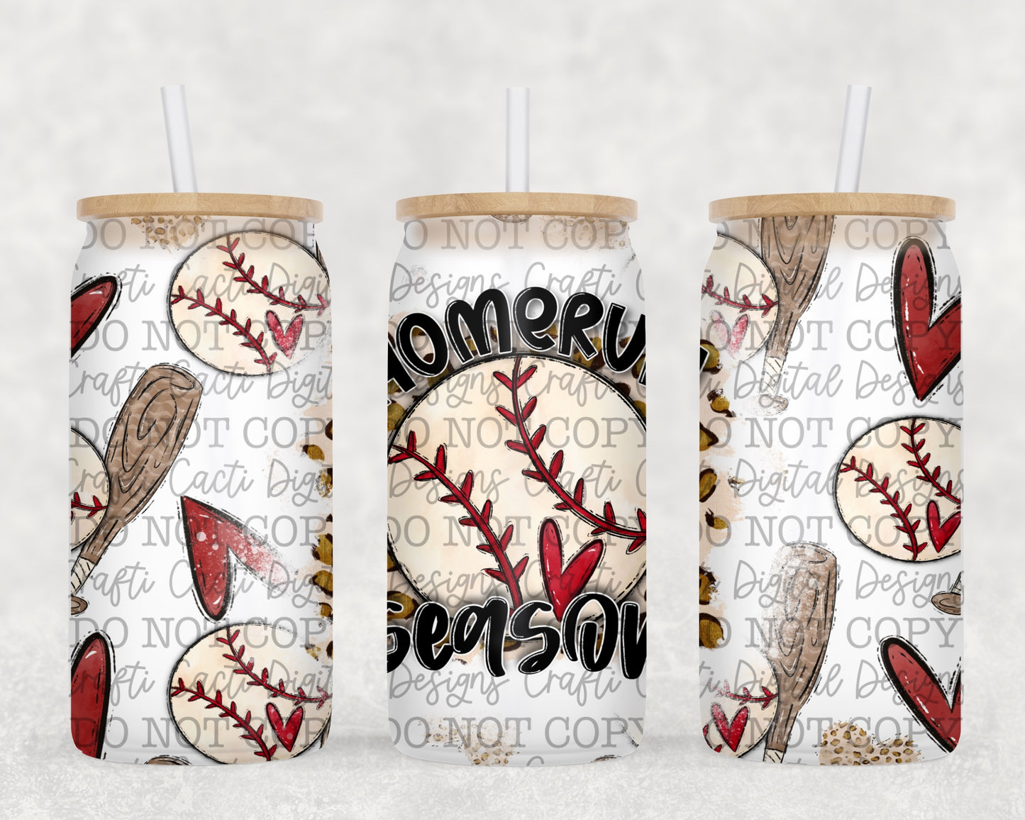 16 oz Baseball Tumbler Wrap Digital Download