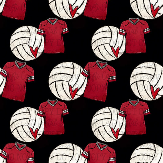 Volleyball Seamless Digital Download