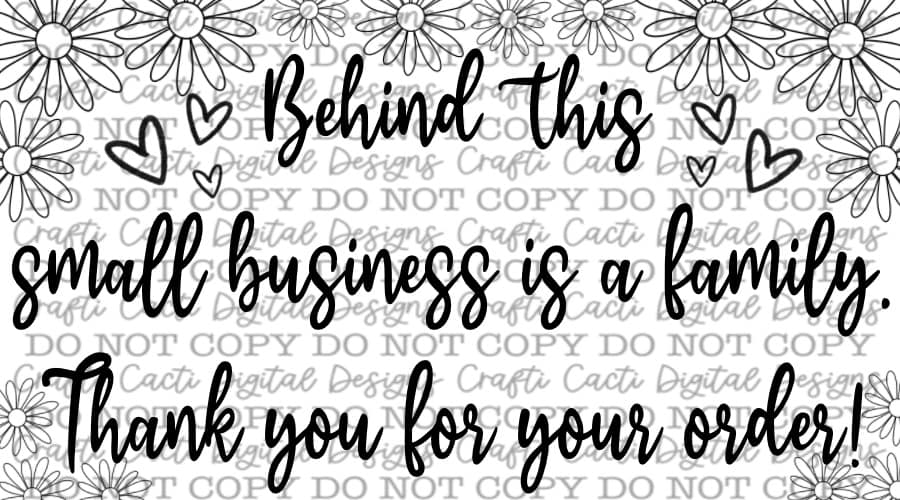 Behind this small business is a family Thermal Label Digital Download