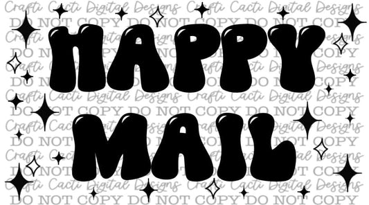 Happy Mail Thermal Label Digital Download