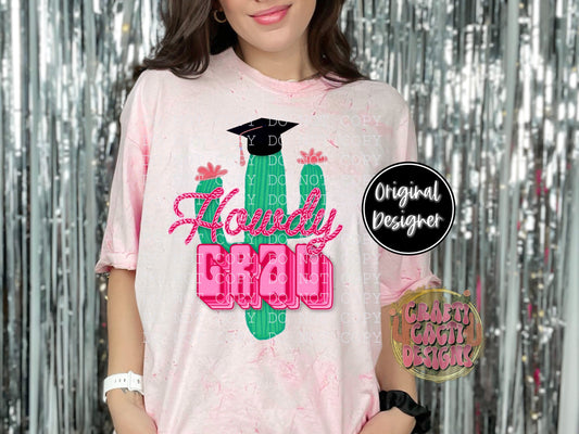 Howdy Grad Cactus Digital Download
