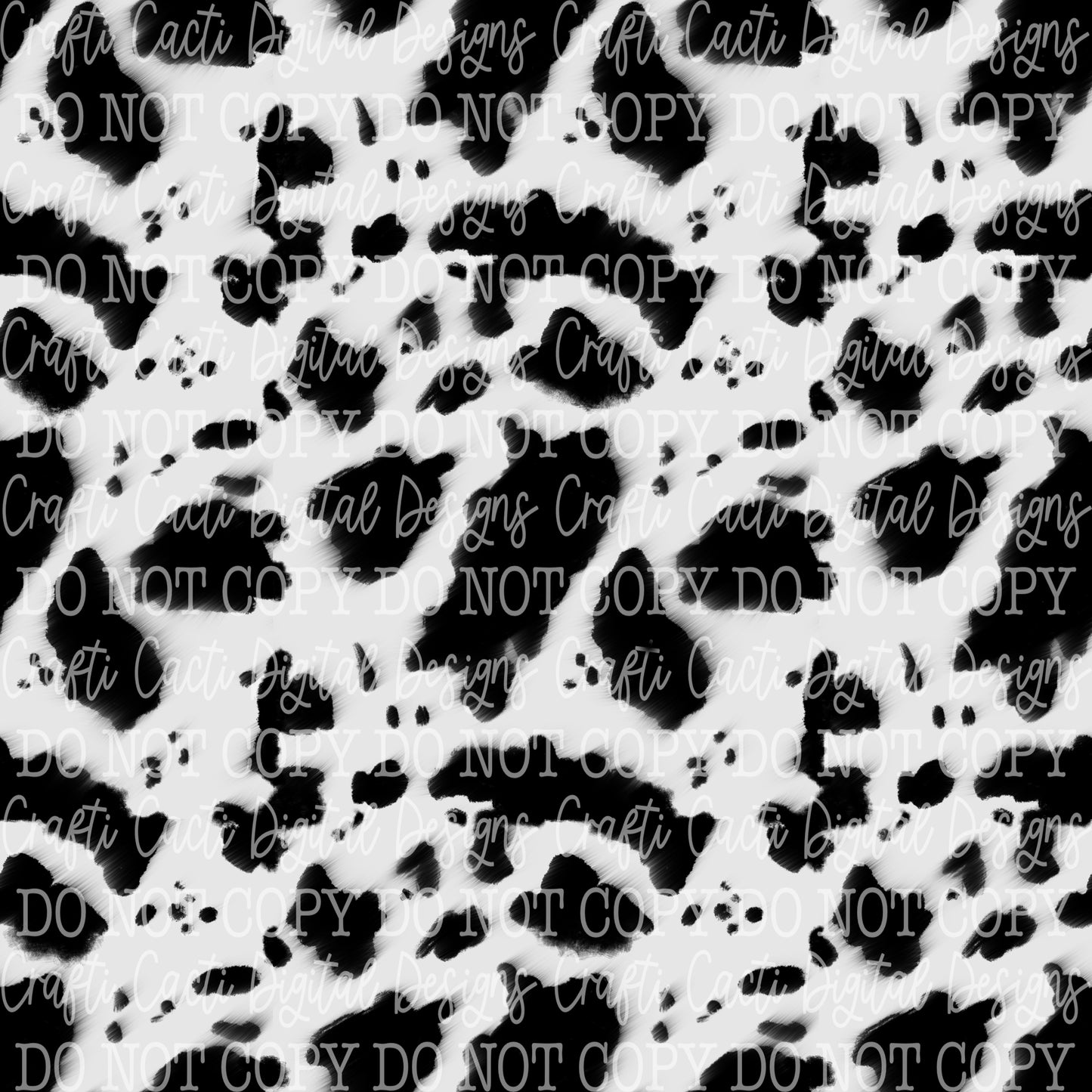 Cowhide - Black Seamless Digital Download