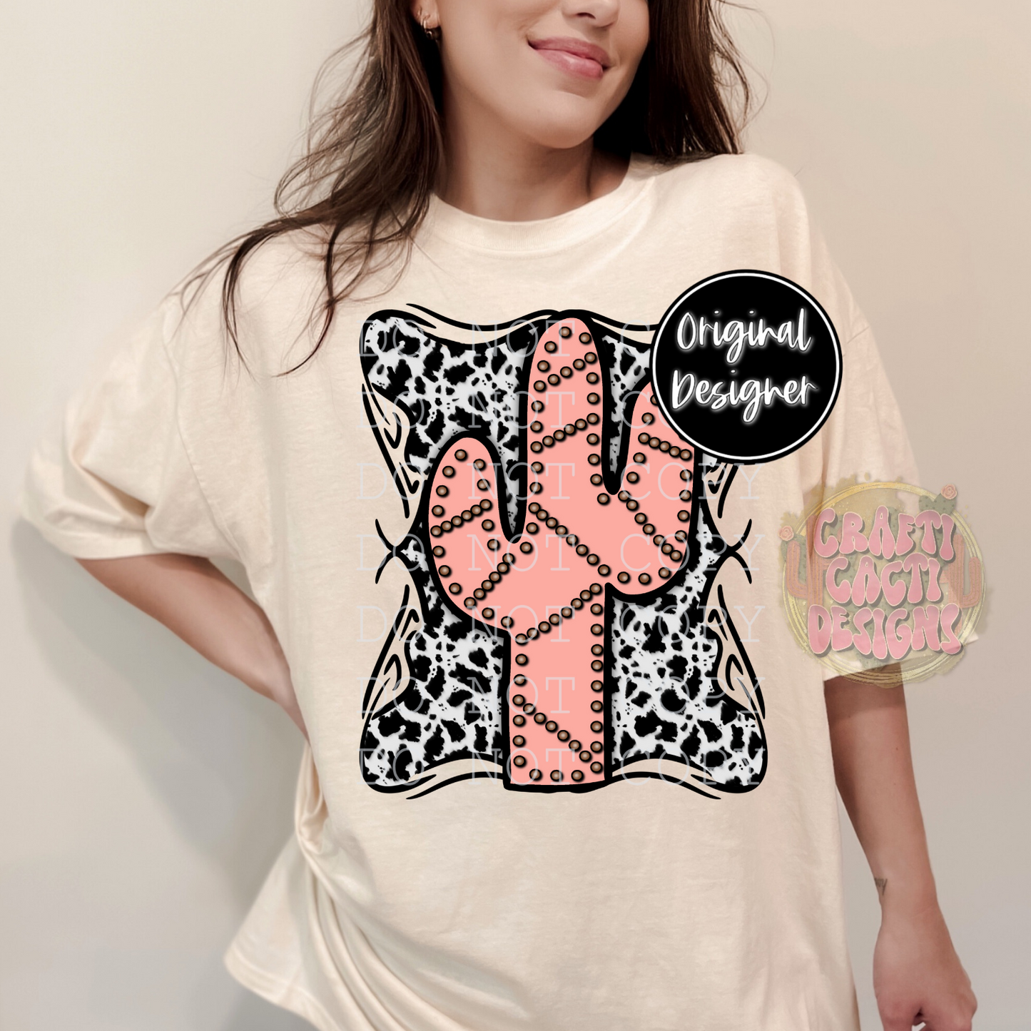 Studded Cactus Pink Digital Download