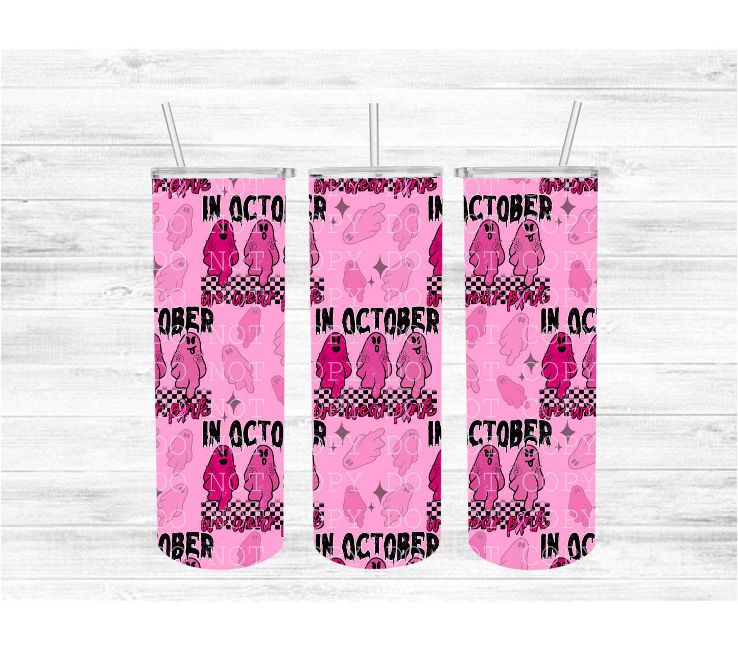 In October We Wear Pink Seamless Digital Paper Digital Download