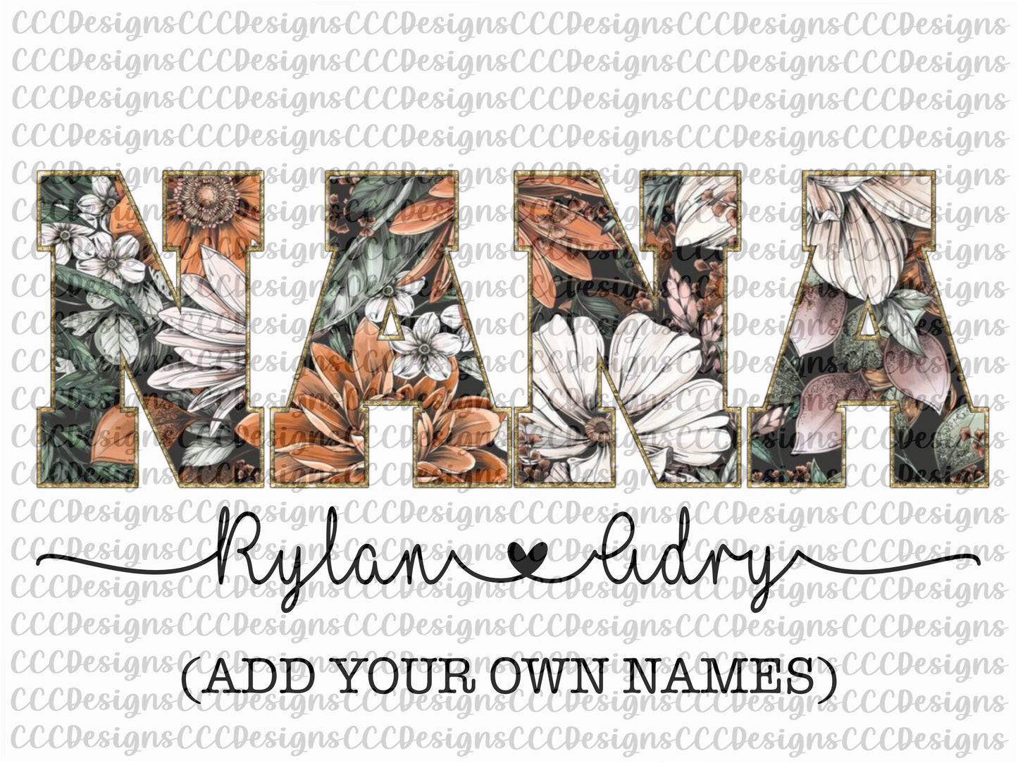 Nana Floral Chenille Digital Download (Both Patterns Included)