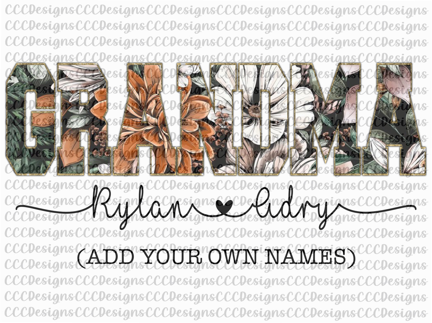 Grandma Floral Chenille Digital Download (Both Patterns Included)