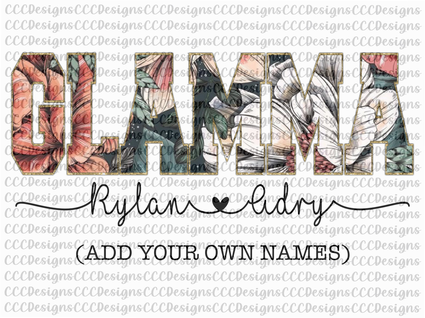 Glamma Floral Chenille Digital Download (Both Patterns Included)