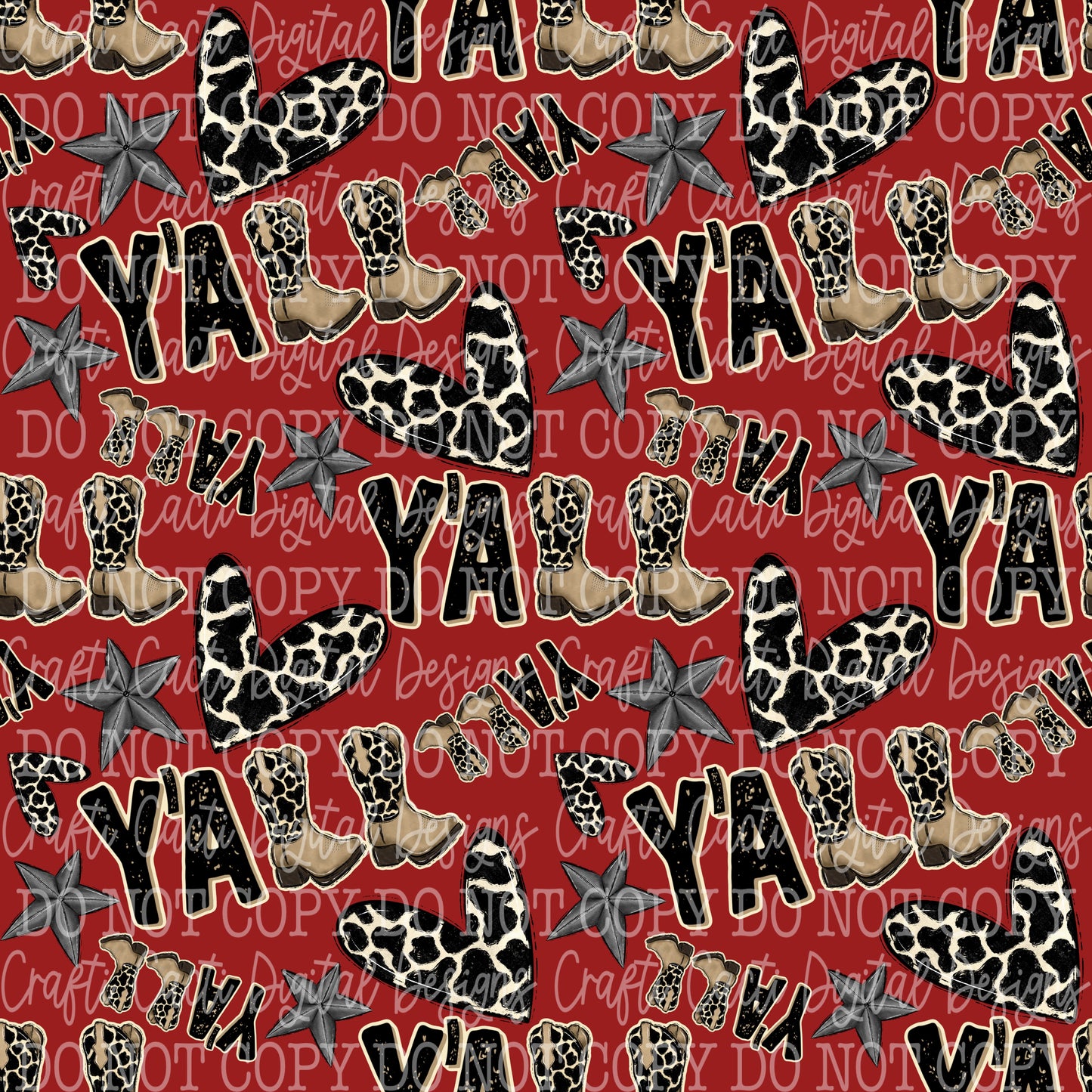 Ya'll Seamless Digital Download