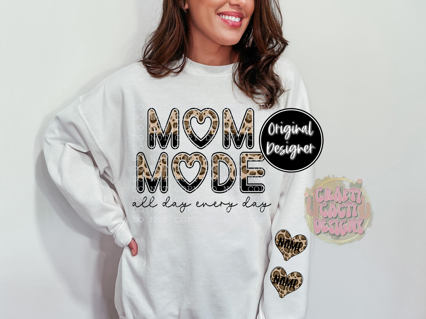 Cowhide & Leopard Heart Patches - ADD YOUR OWN NAME - Digital Download