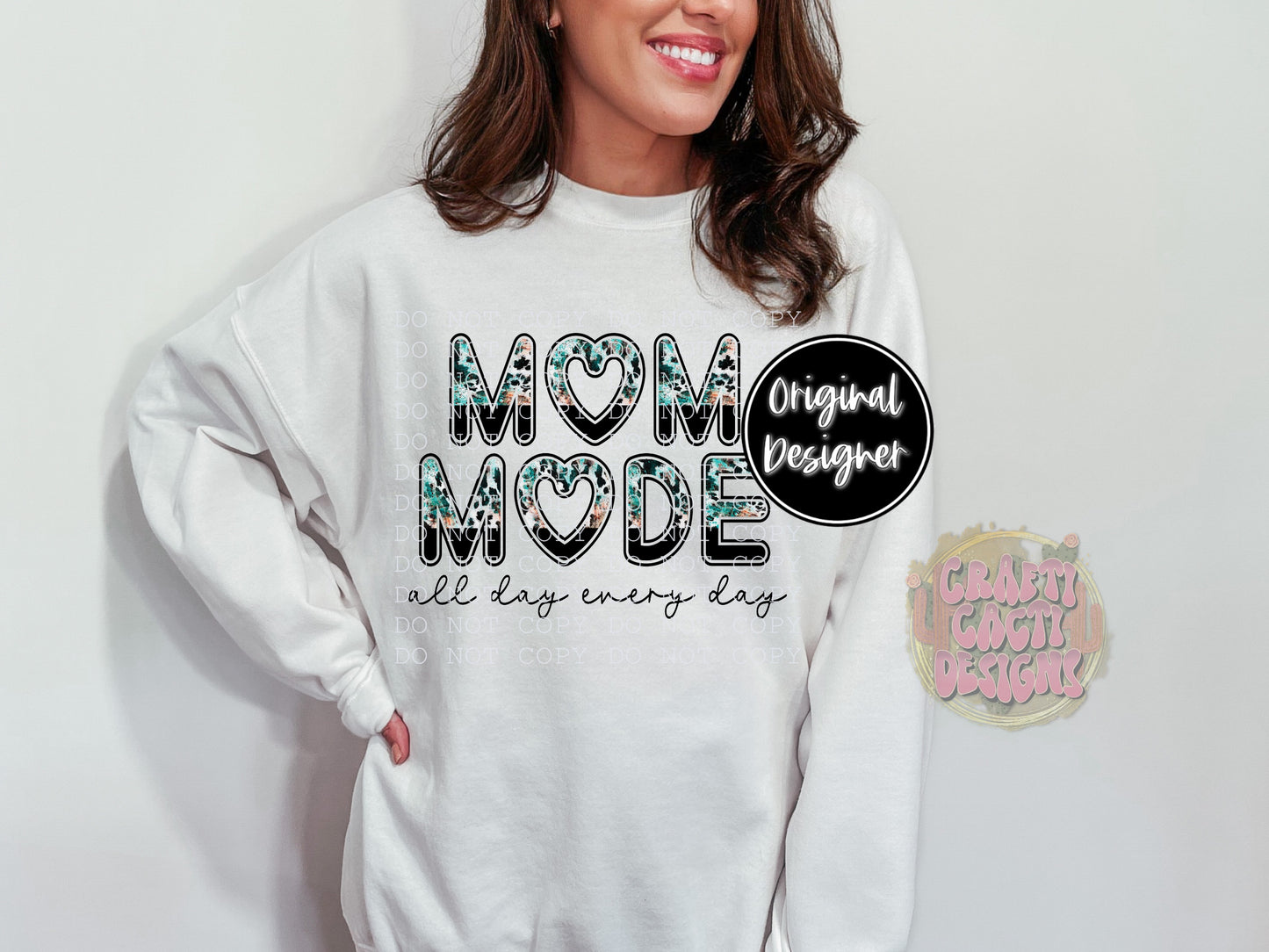 Cowhide Mom Mode - all day every day Digital Download