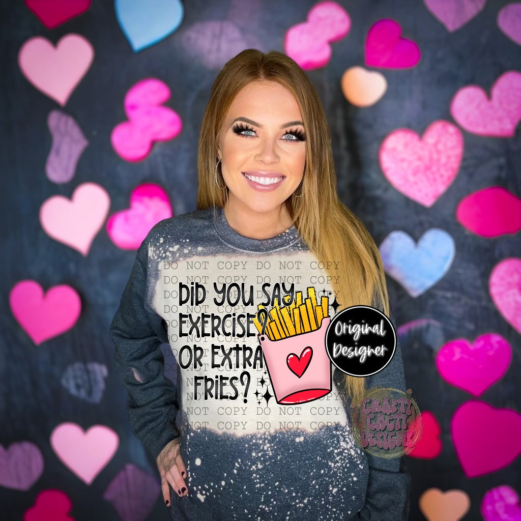 Exercise or Extra Fries Digital Download