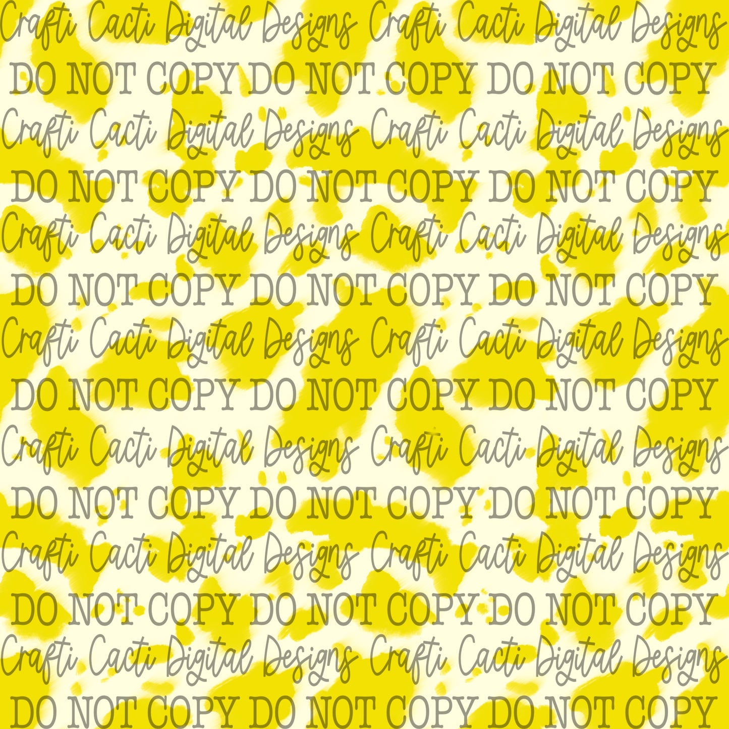 Cowhide - Yellow Seamless Digital Download